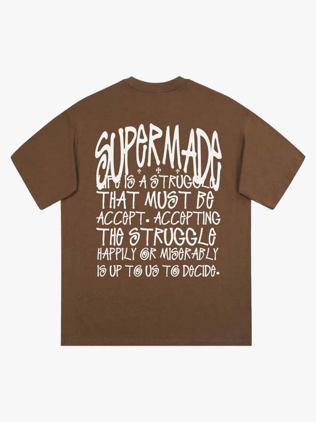 Thesupermade Logo Design Printed T-Shirt 