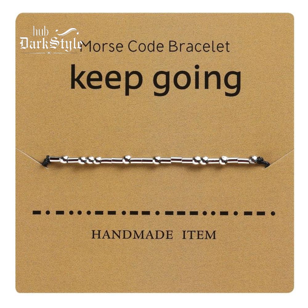 Women's Men's Unisex Morse Code Alphanumeric Couple Bracelet