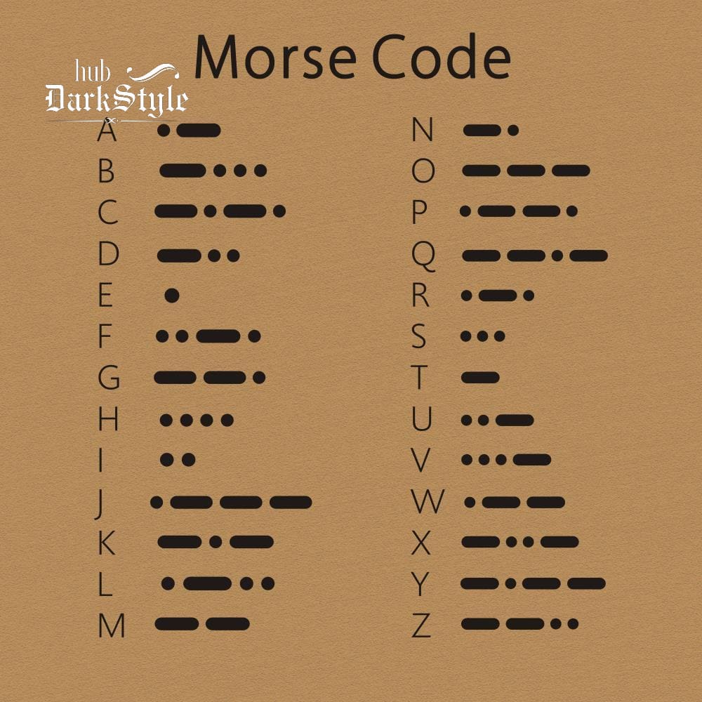 Women's Men's Unisex Morse Code Alphanumeric Couple Bracelet