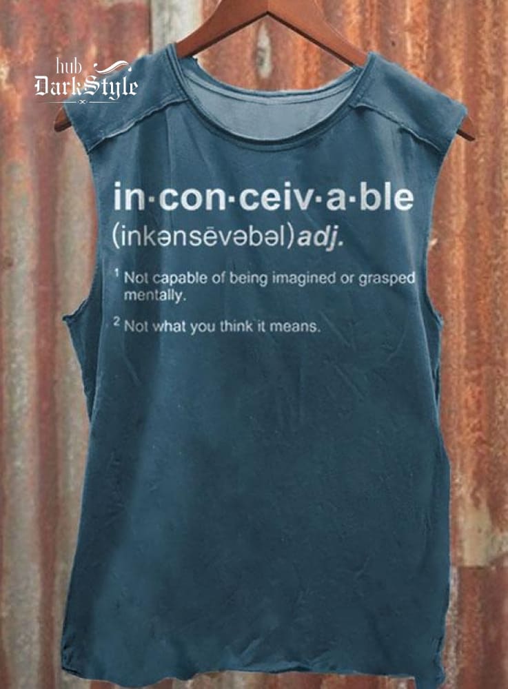 Inconceivable Definition Princess Bride Unisex Tank Top