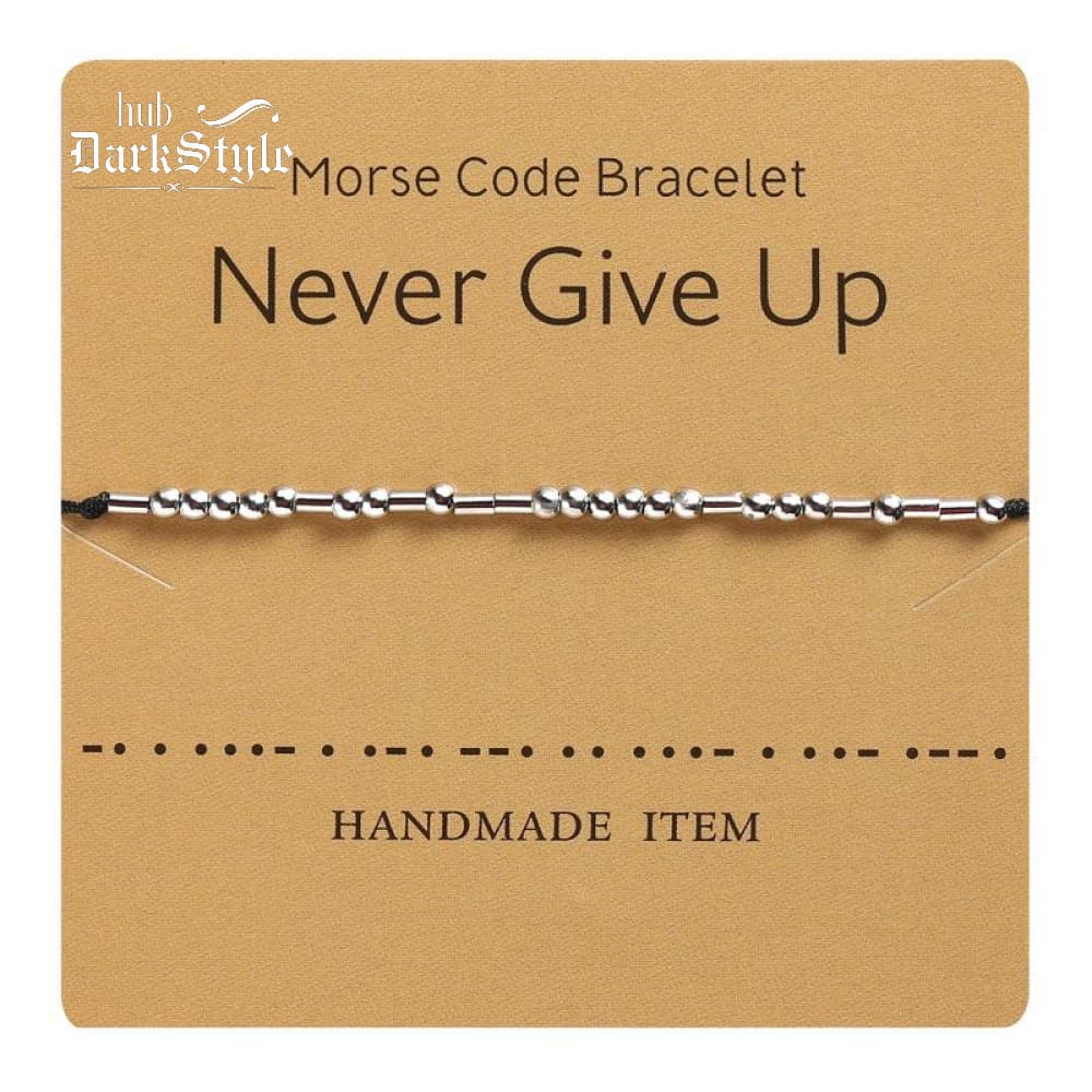 Women's Men's Unisex Morse Code Alphanumeric Couple Bracelet