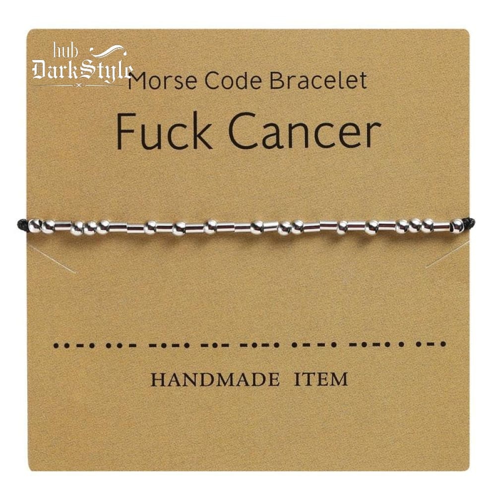 Women's Men's Unisex Morse Code Alphanumeric Couple Bracelet