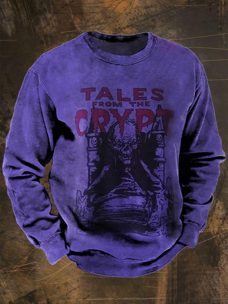 Unisex Tales Crypt Zombie Art Print Casual Sweatshirt