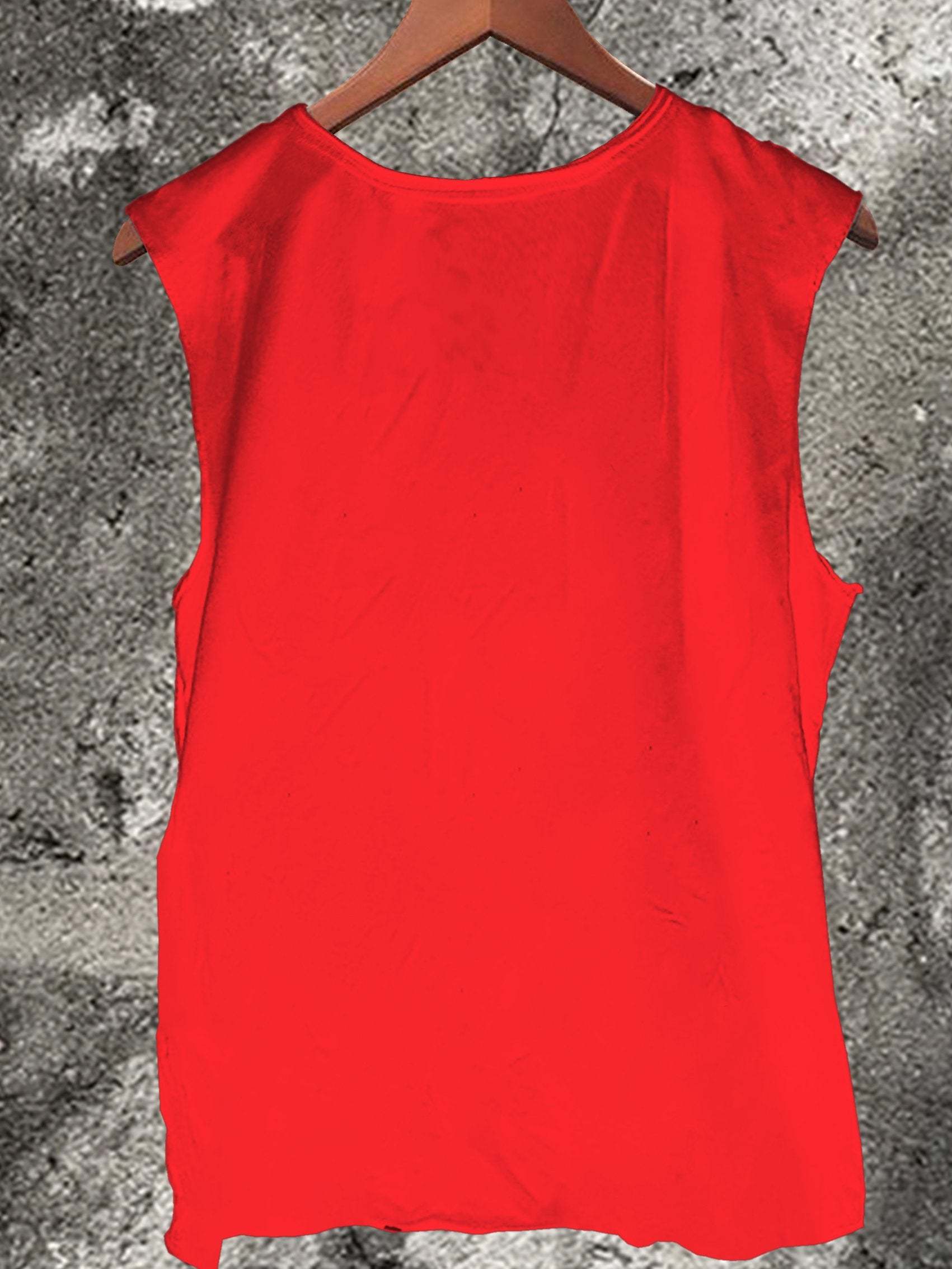 Black Cat Vintage Print 100% Cotton Casual Tank Top