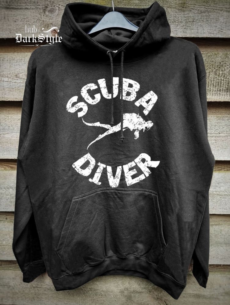 Unisex Scuba Diver Print Casual Hoodie Sweatshirt