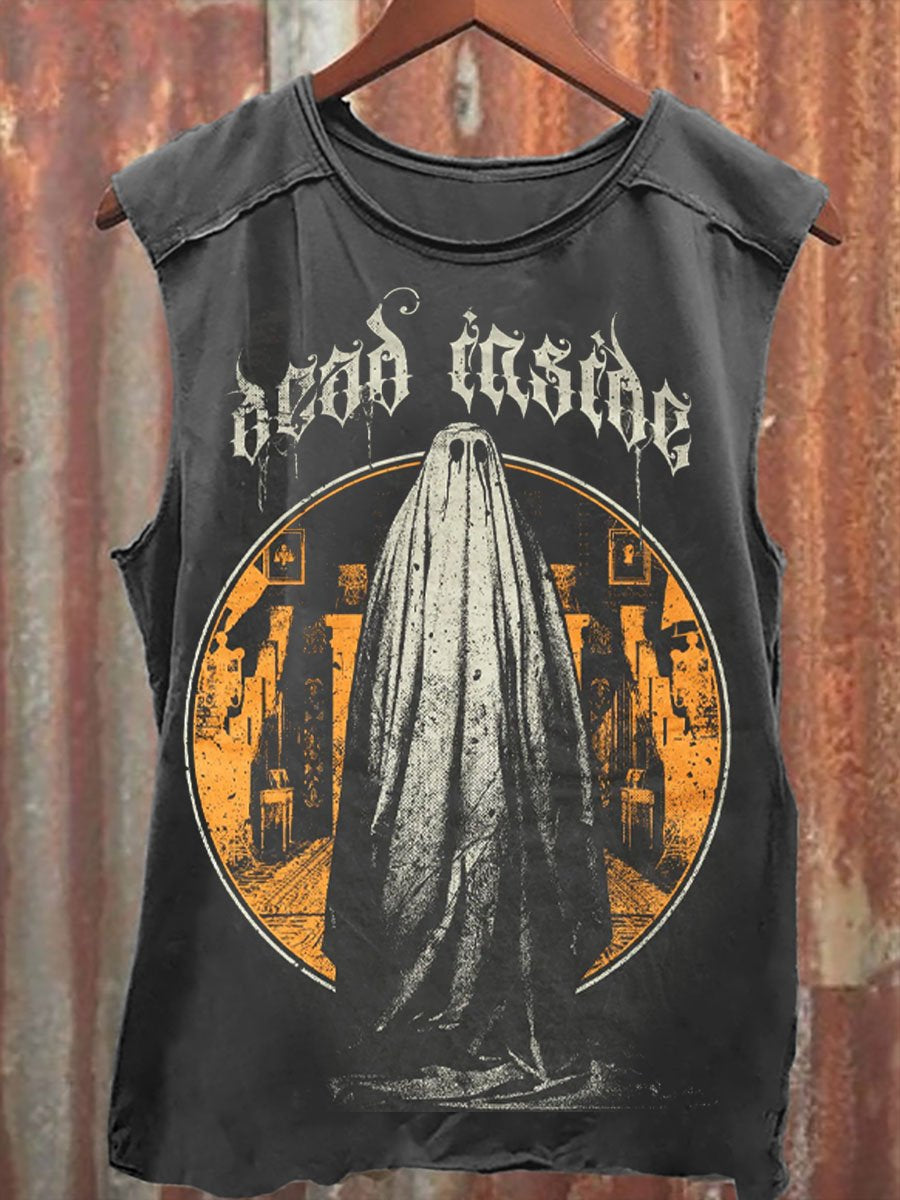 I See You Ghost Print Unisex Classic Tank Top