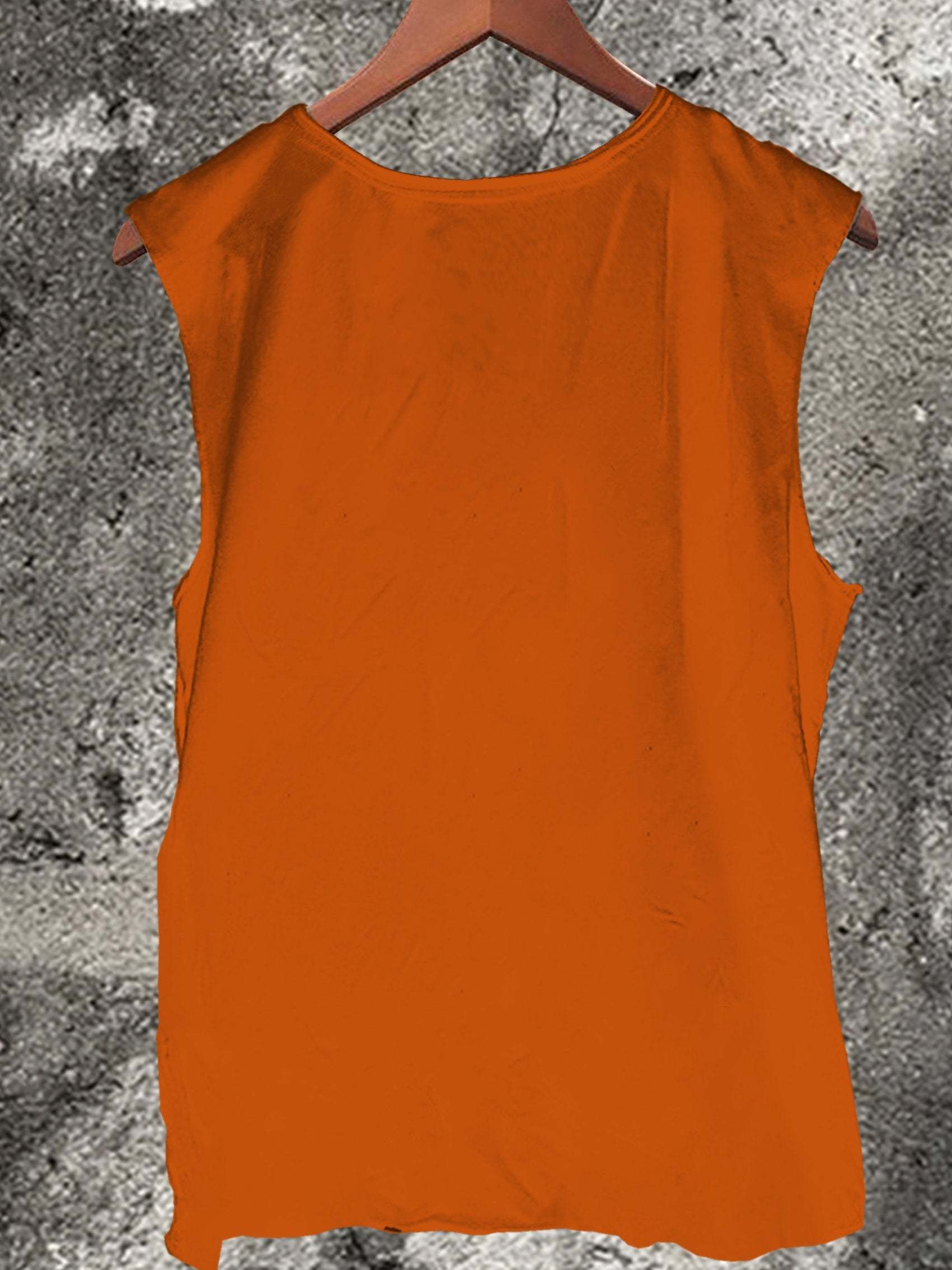 Halloween Black Cat and Fish Bones Vintage Print  Casual Tank Top