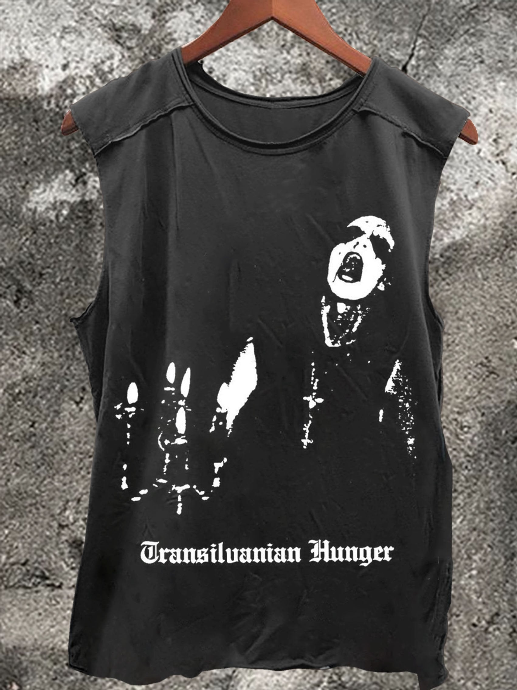 Transilvanian Hunger Print 100% Cotton Casual Tank Top