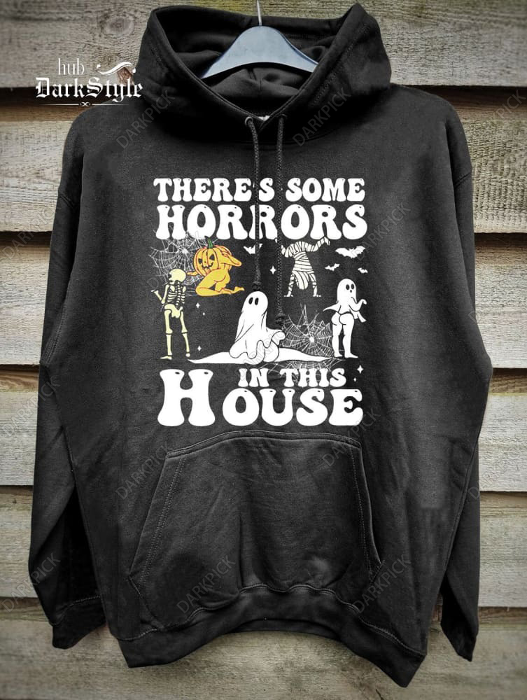 Unisex There's Some Horrors Print Casual Hoodie Sweatshirt