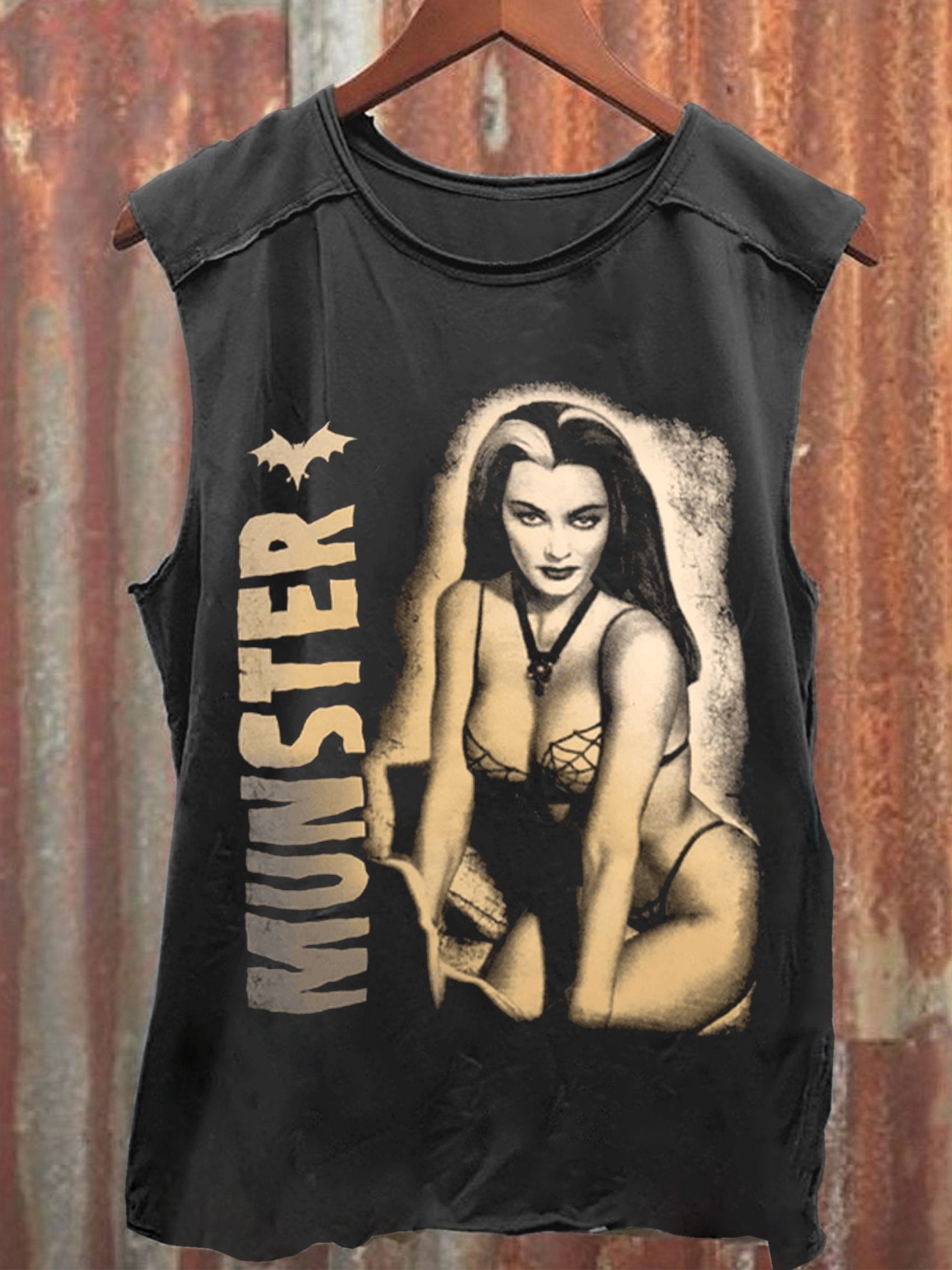 Horror Movie Art Print 100% Cotton Casual Tank Top