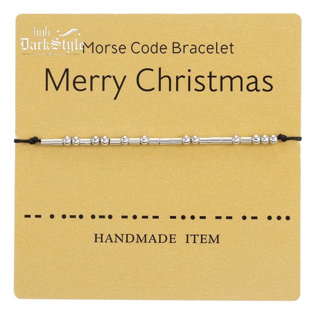 Women's Men's Unisex Morse Code Alphanumeric Couple Bracelet