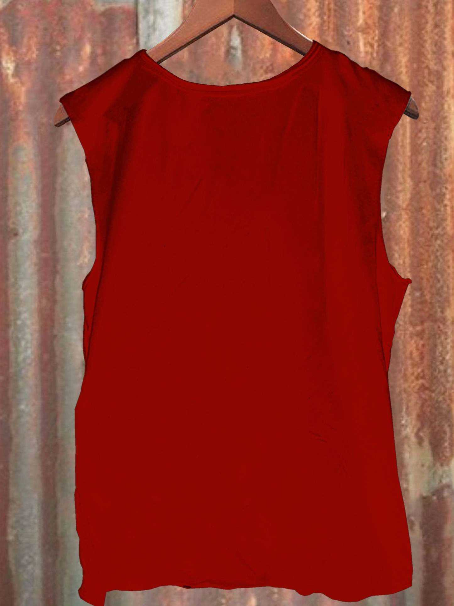 Unisex Vintage Weird Middle Finger Print Casual Tank Top