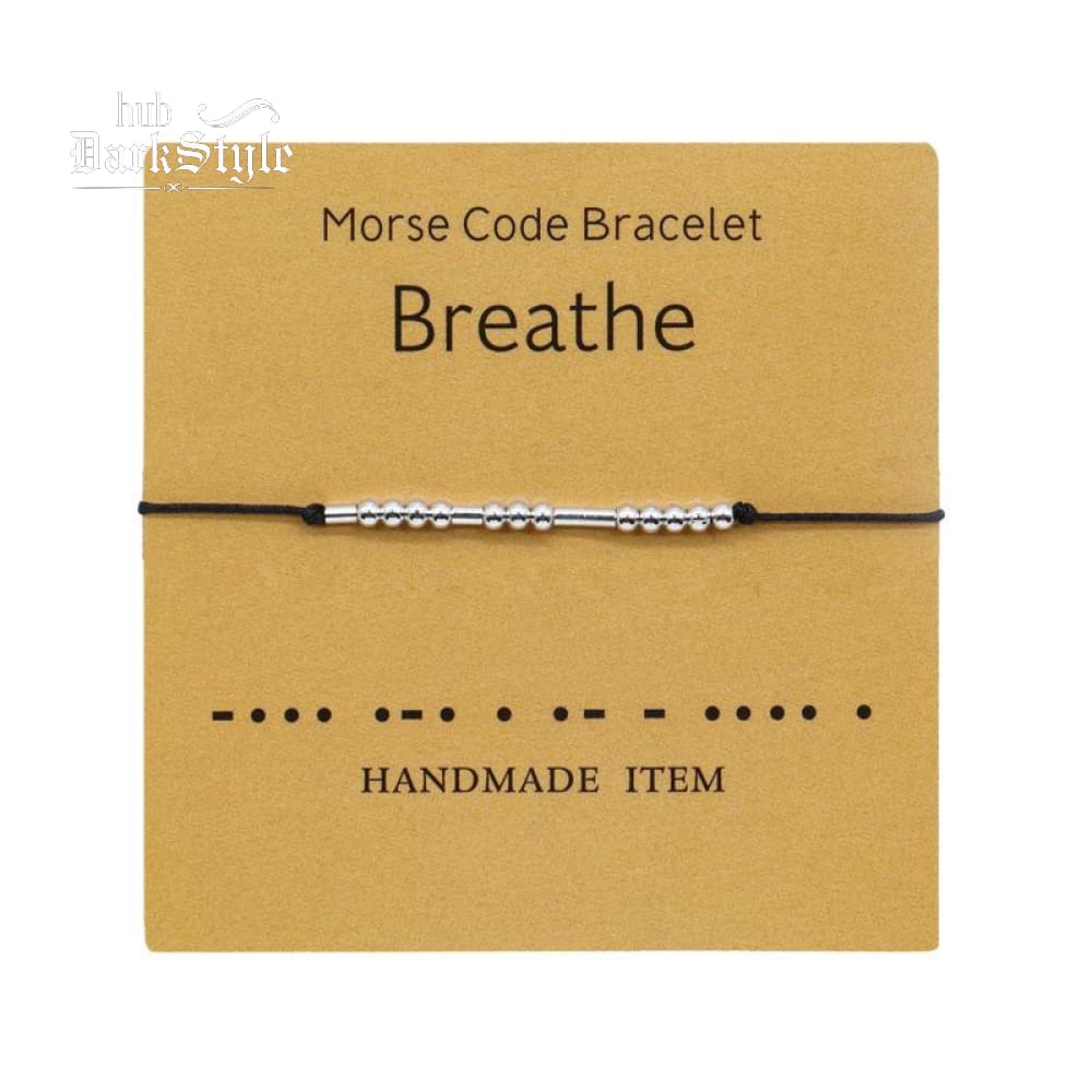Women's Men's Unisex Morse Code Alphanumeric Couple Bracelet