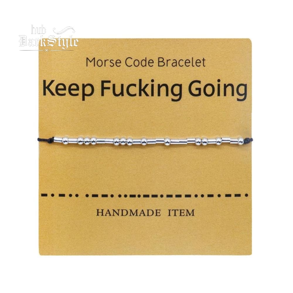 Women's Men's Unisex Morse Code Alphanumeric Couple Bracelet