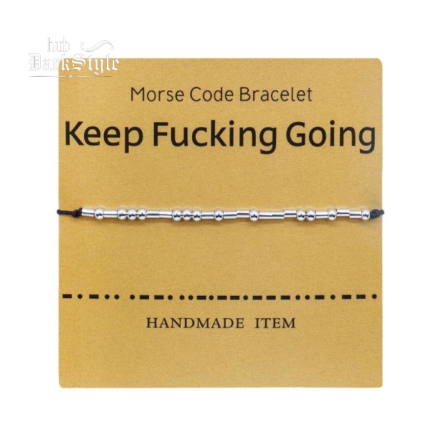 Women's Men's Unisex Morse Code Alphanumeric Couple Bracelet
