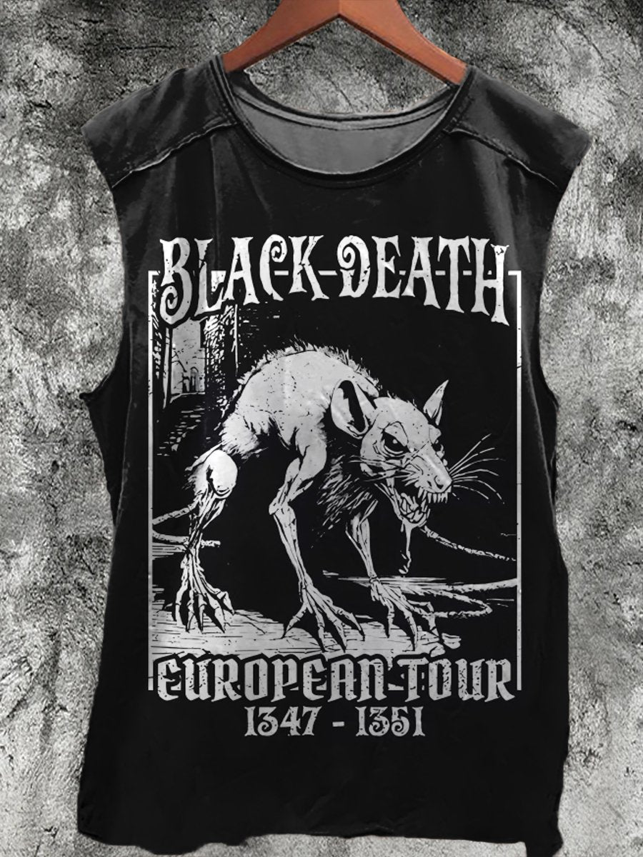 Black Death European Tour Print Unisex Classic Tank Top