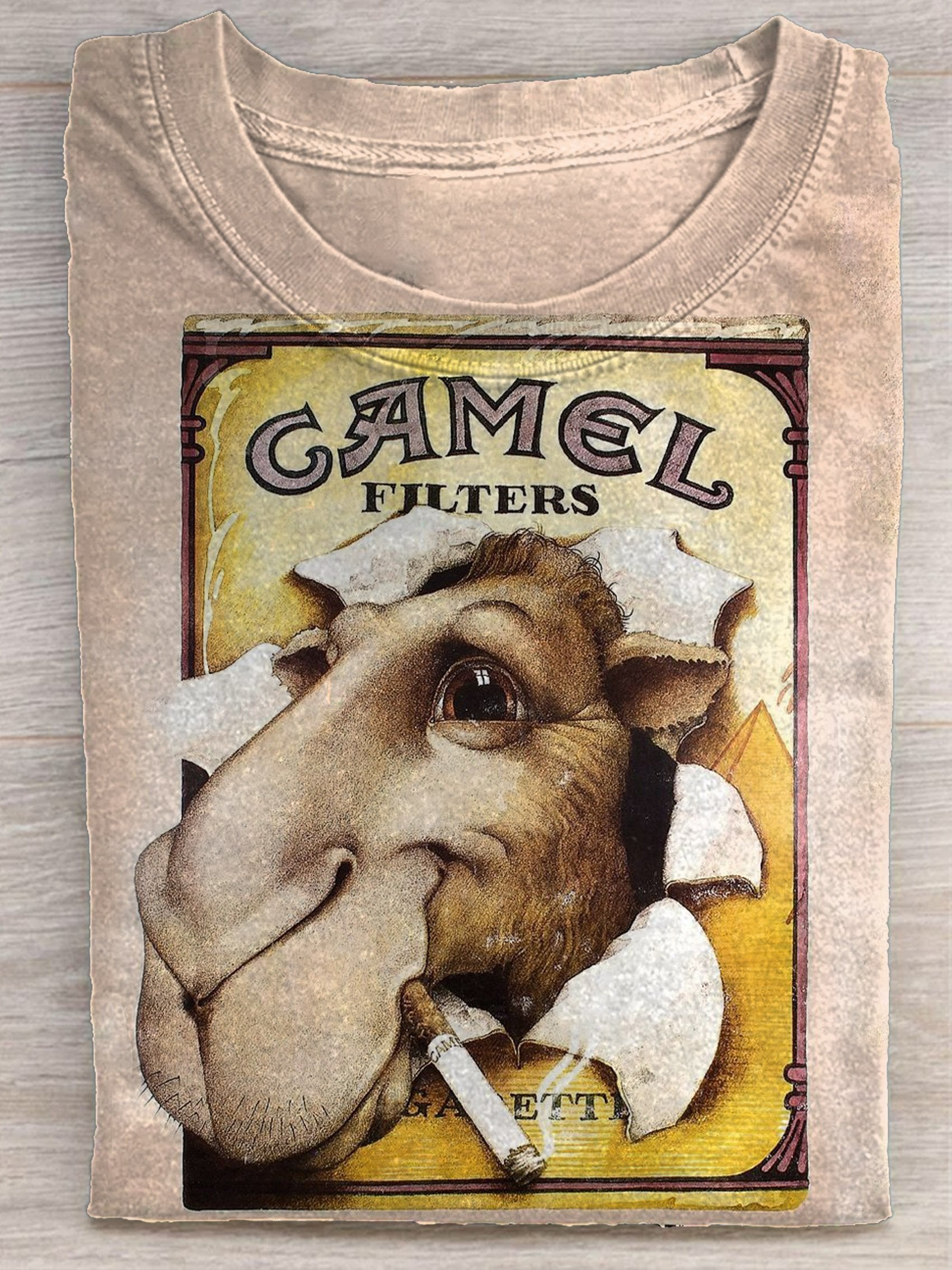 Camel Filters Smoking Art Print T-shirt