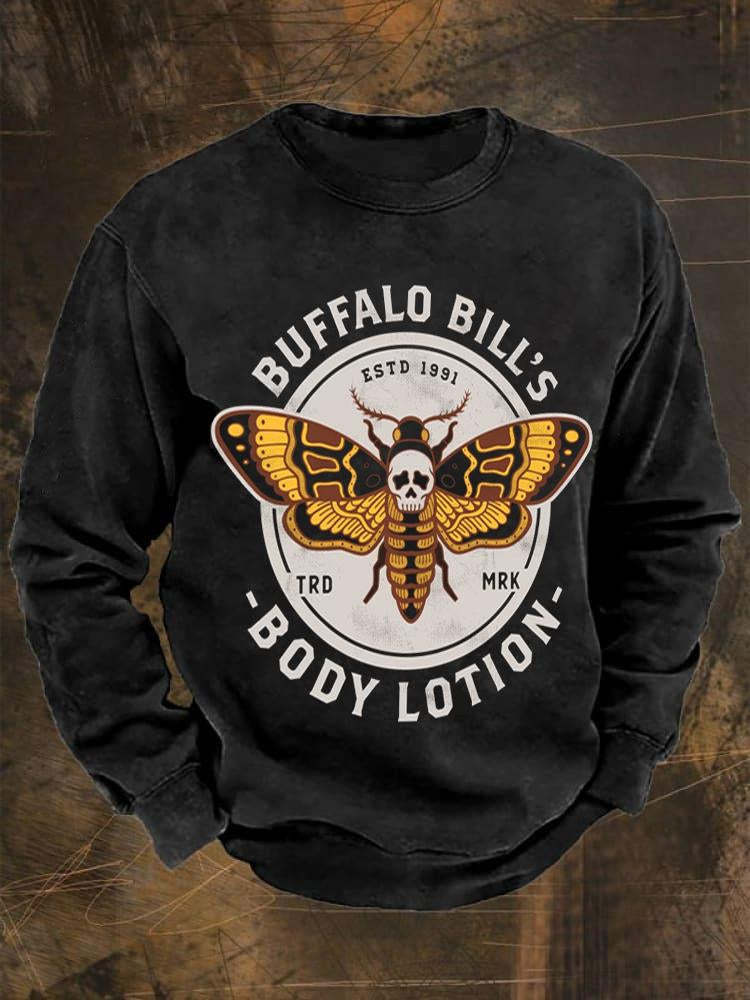 Buffalo Bills Body Lotion Vintage Print Unisex Classic 100% Cotton Swe