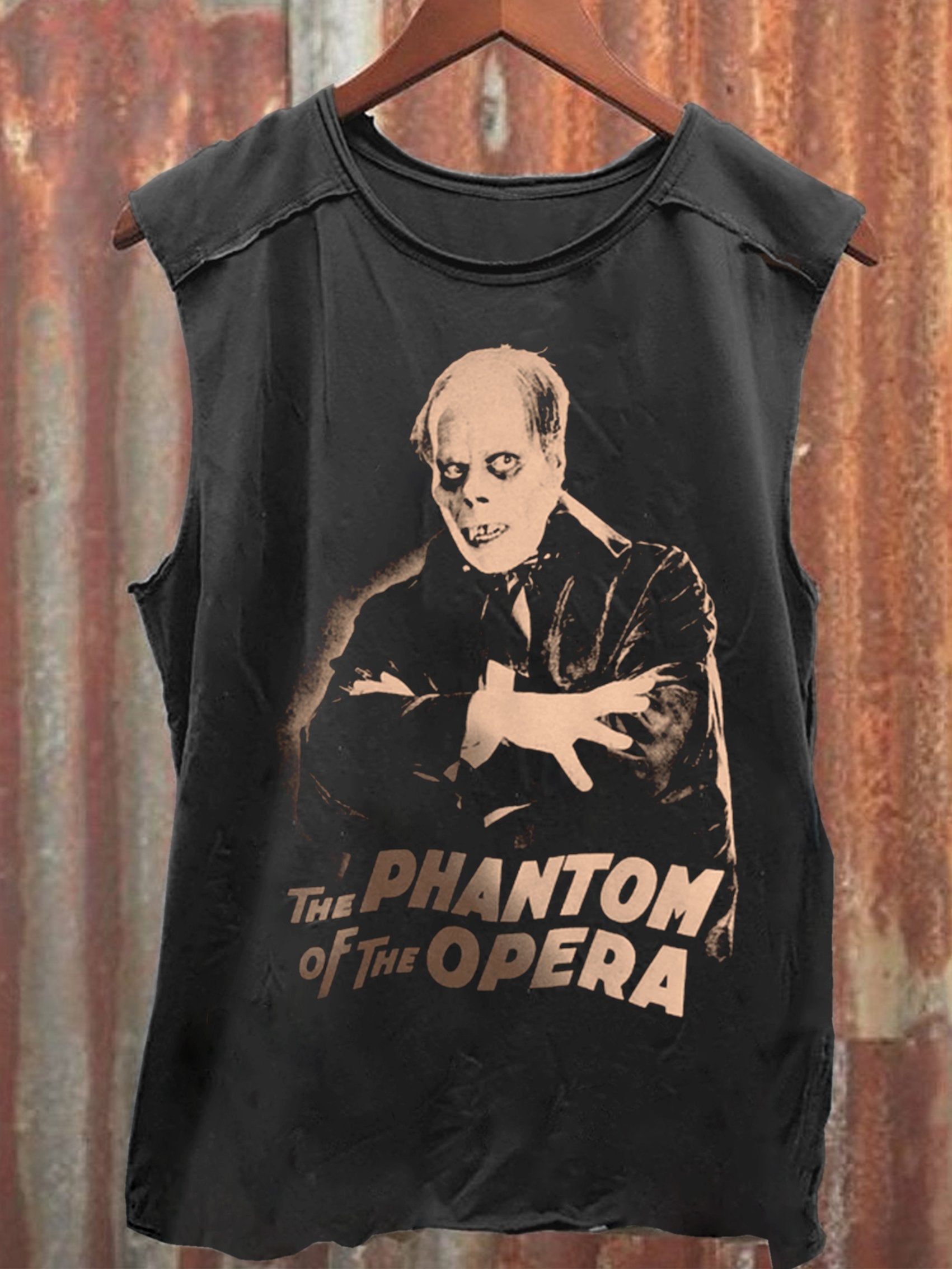 Horror Movie Art Print 100% Cotton Casual Tank Top