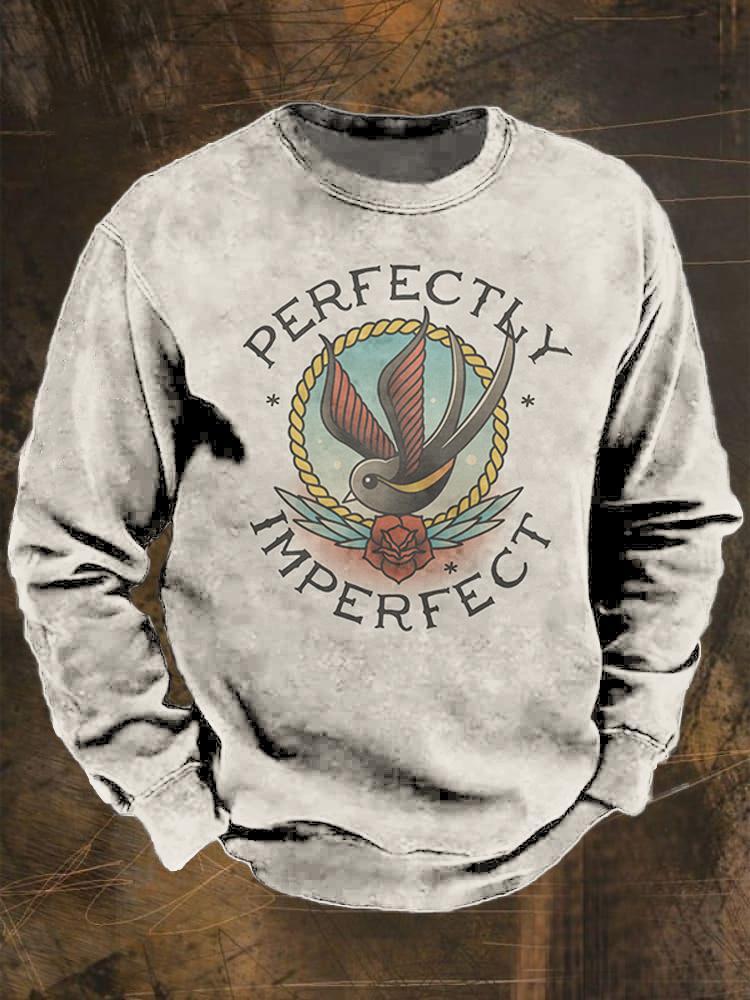 Unisex Perfectly Imperfect Print Casual Sweatshirt