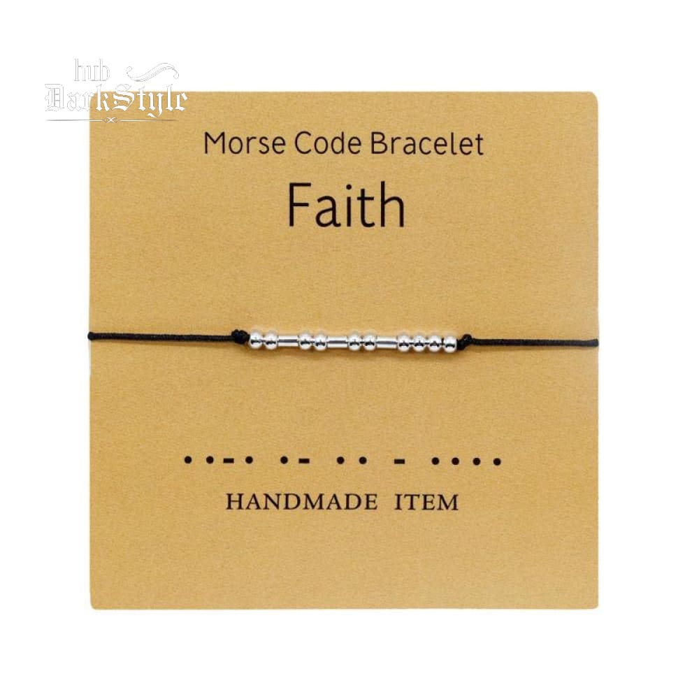 Women's Men's Unisex Morse Code Alphanumeric Couple Bracelet