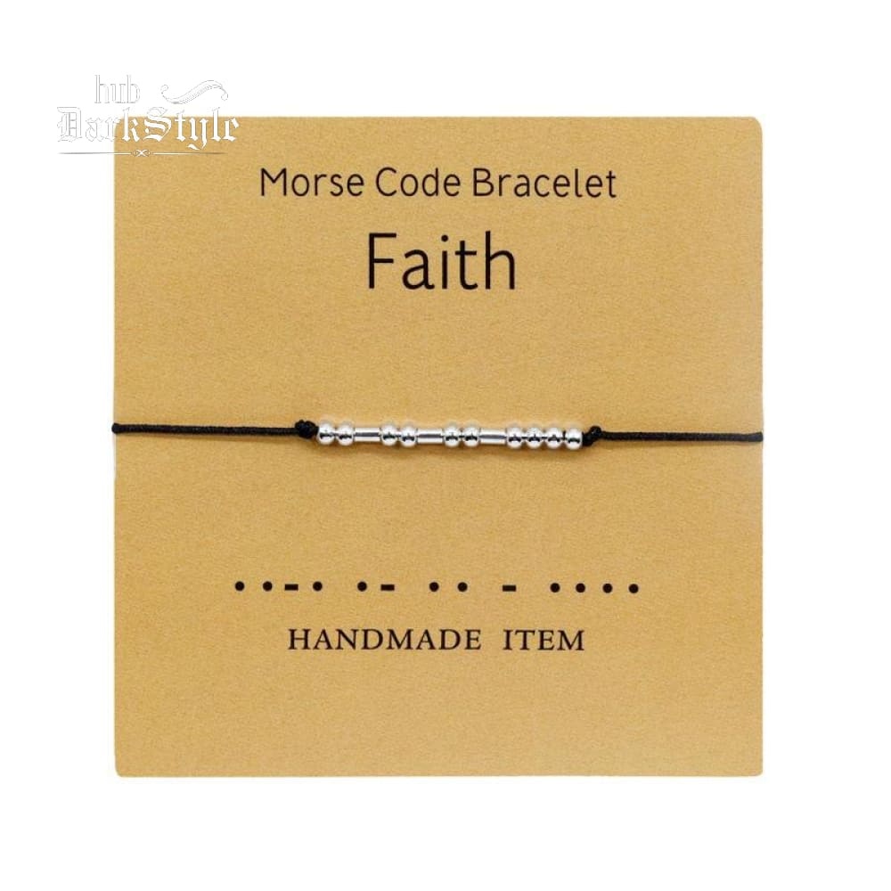 Women's Men's Unisex Morse Code Alphanumeric Couple Bracelet