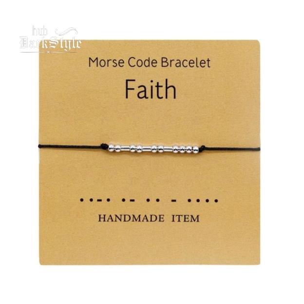 Women's Men's Unisex Morse Code Alphanumeric Couple Bracelet