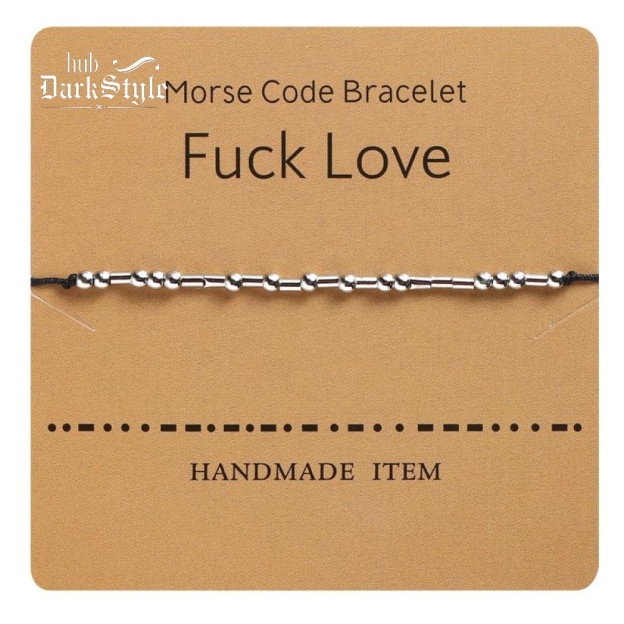 Women's Men's Unisex Morse Code Alphanumeric Couple Bracelet