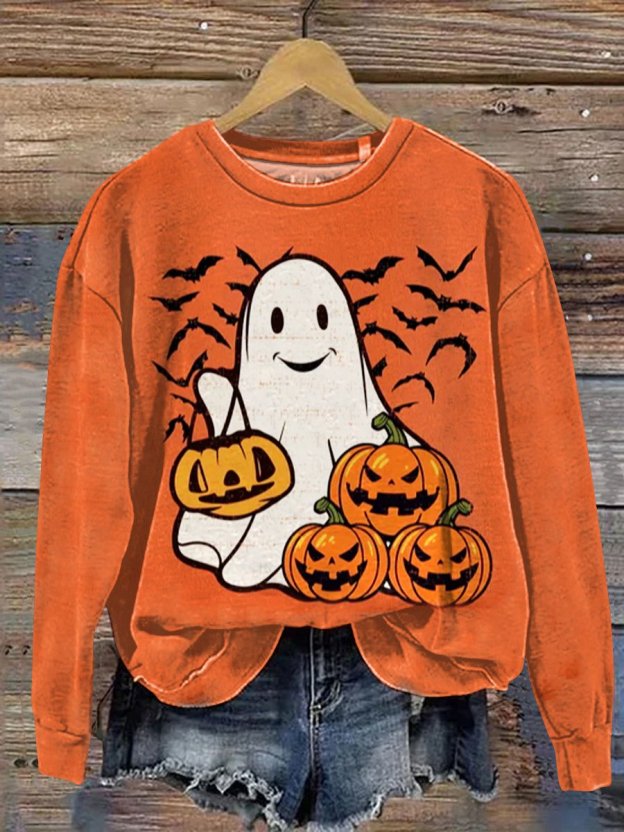 Halloween Ghost Casual Sweatshirt