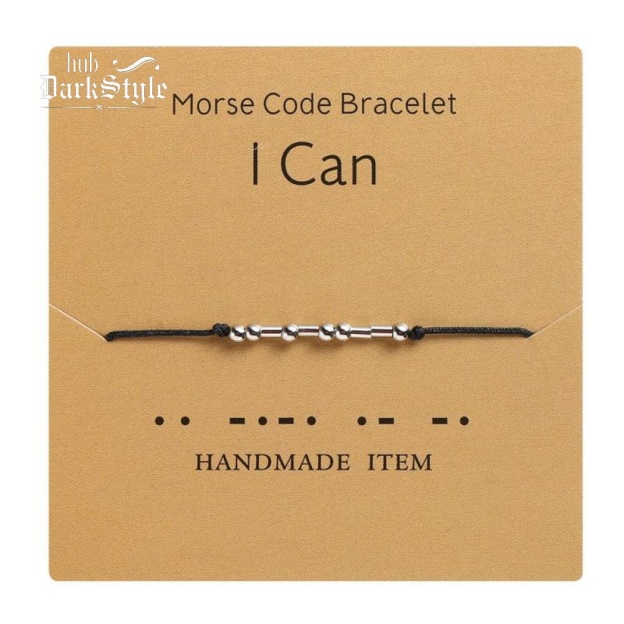 Women's Men's Unisex Morse Code Alphanumeric Couple Bracelet