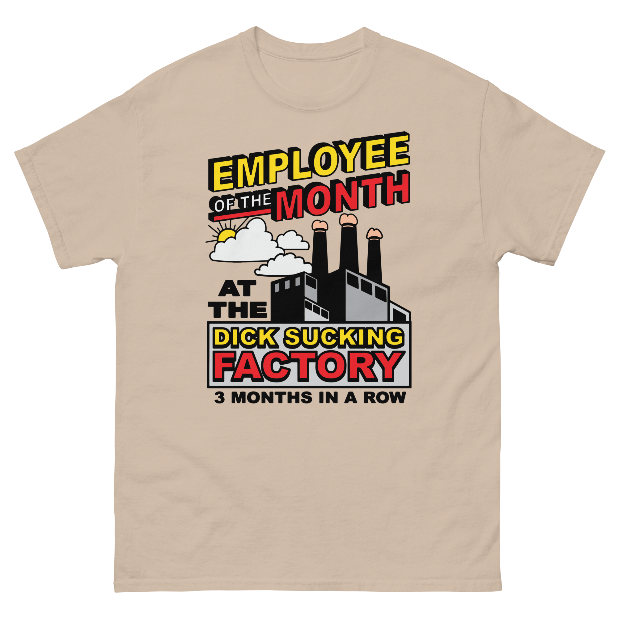 Employee Of The Month At The Dick Sucking Factory.