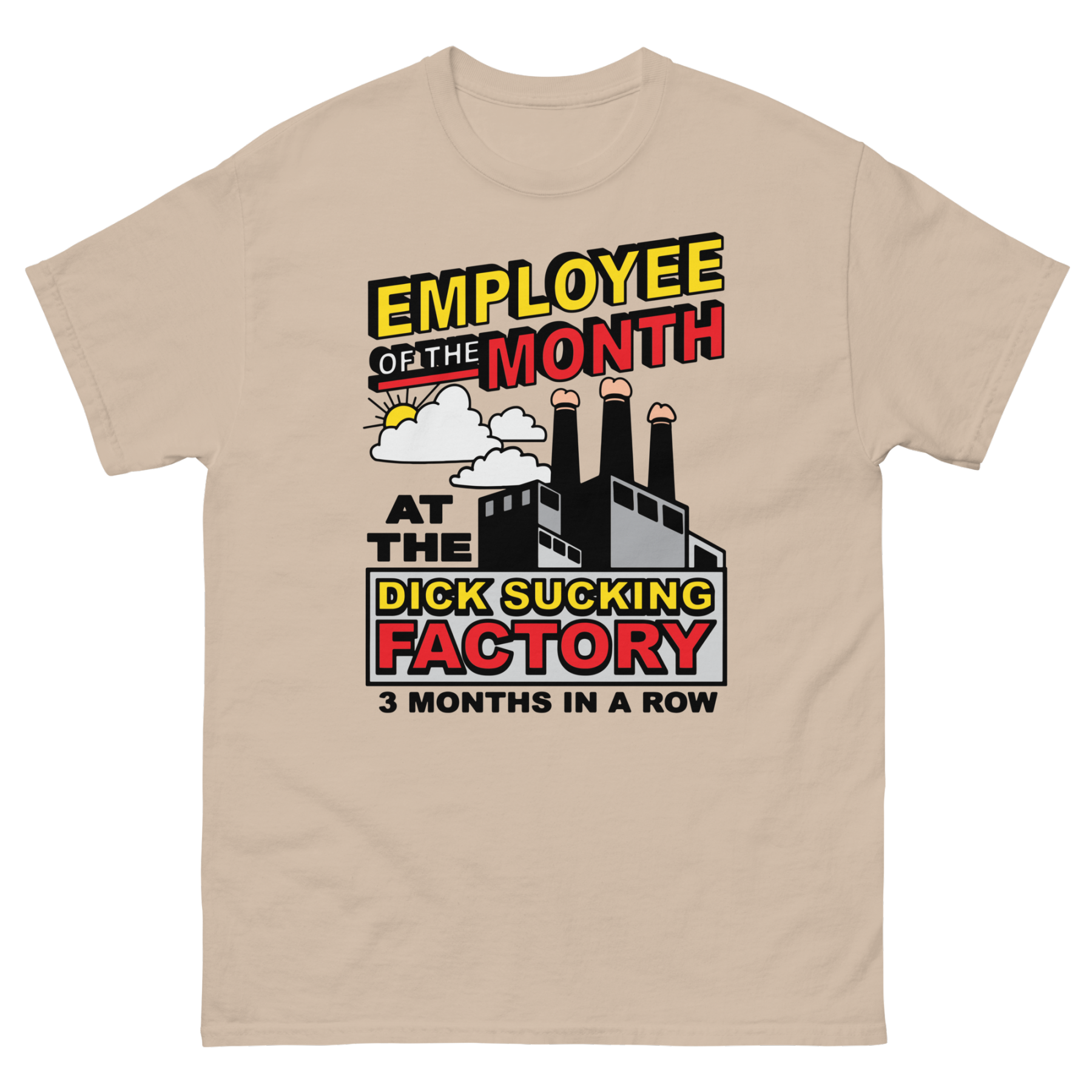 Employee Of The Month At The Dick Sucking Factory.