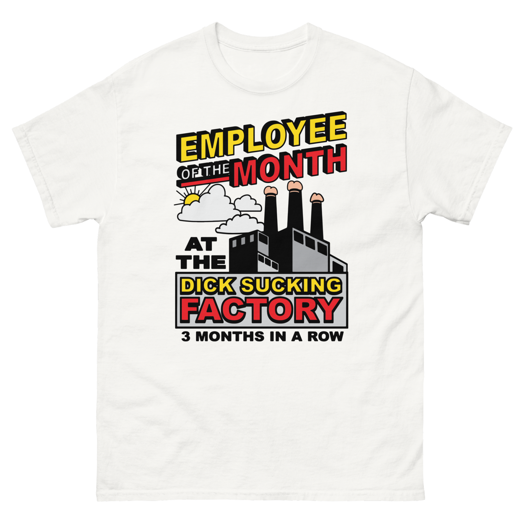 Employee Of The Month At The Dick Sucking Factory.