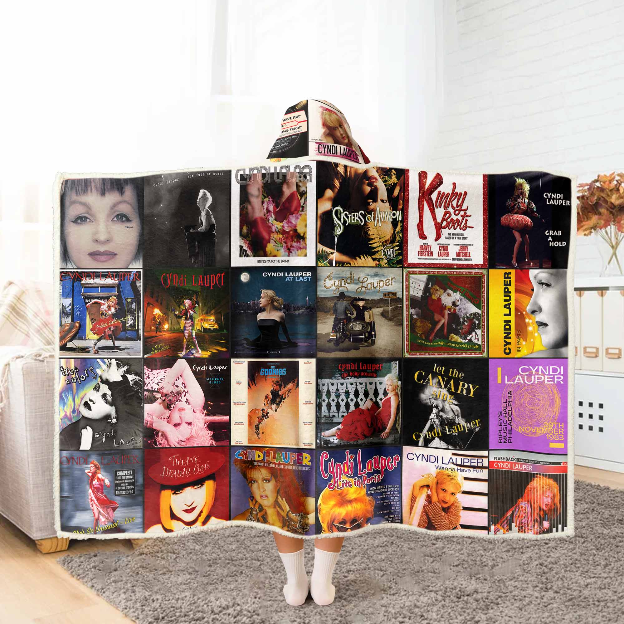 Cyndi Lauper Wearable Hooded Blanket – ’80s Magic You Can Wrap Around You