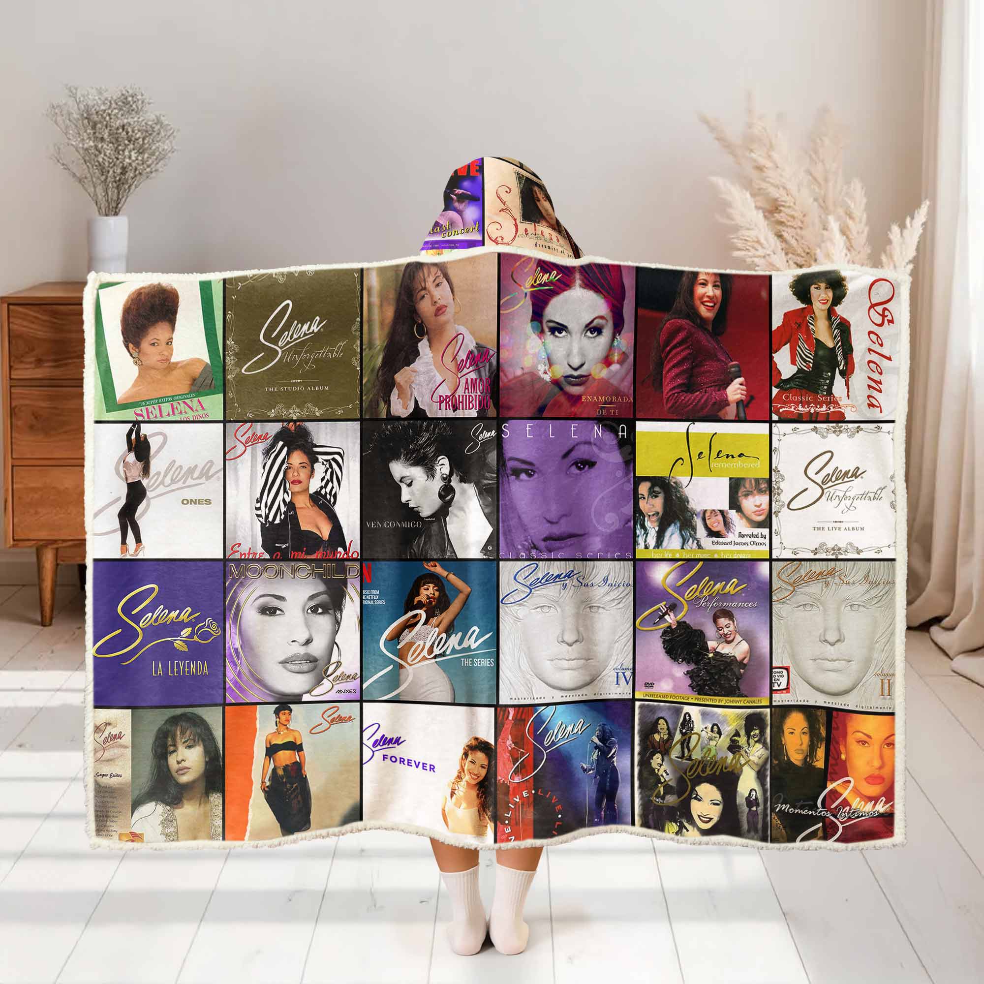 Selena Wearable Hooded Blanket – Tejano Pop Warmth You Can Wear