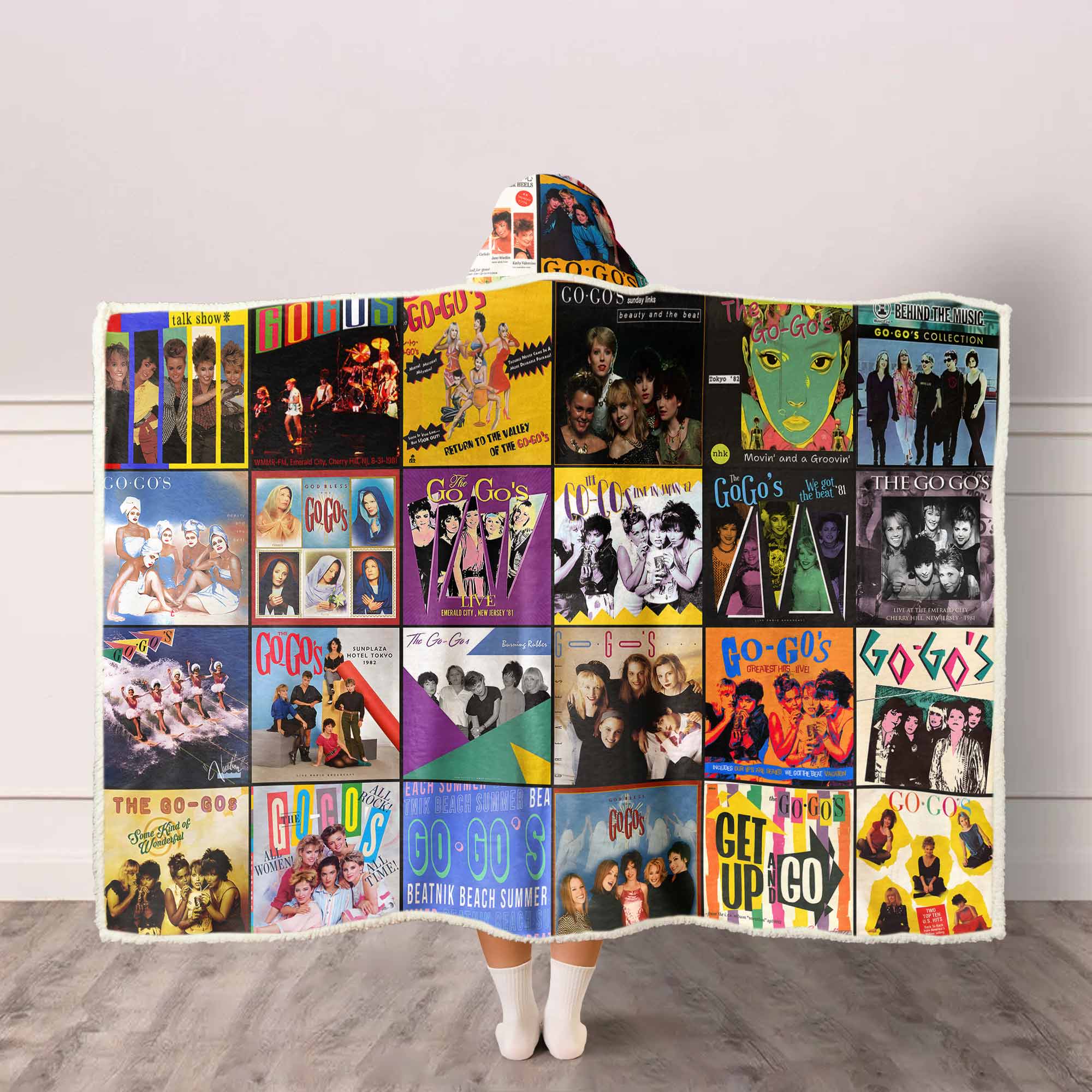 The Go-Go’s Wearable Hooded Blanket – Bright, Fun, Totally ’80s Comfort