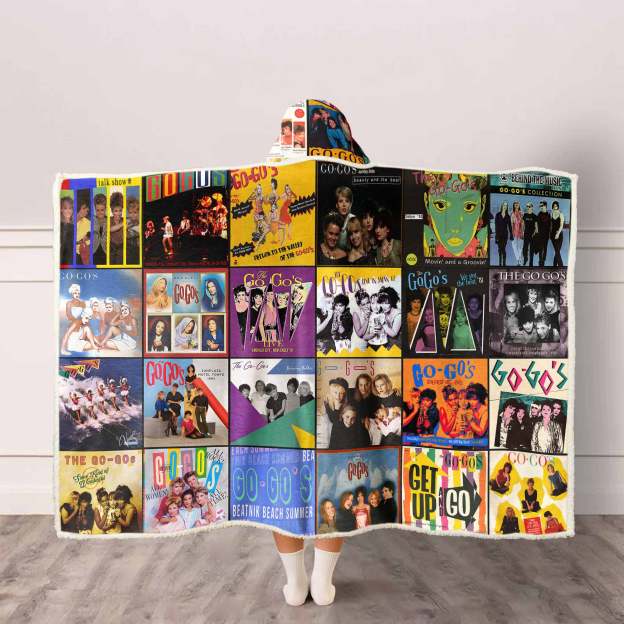 The Go-Go’s Wearable Hooded Blanket – Bright, Fun, Totally ’80s Comfort