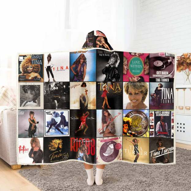 Tina Turner Wearable Hooded Blanket – The Queen of Rock ’n’ Roll, Wrapped Around You