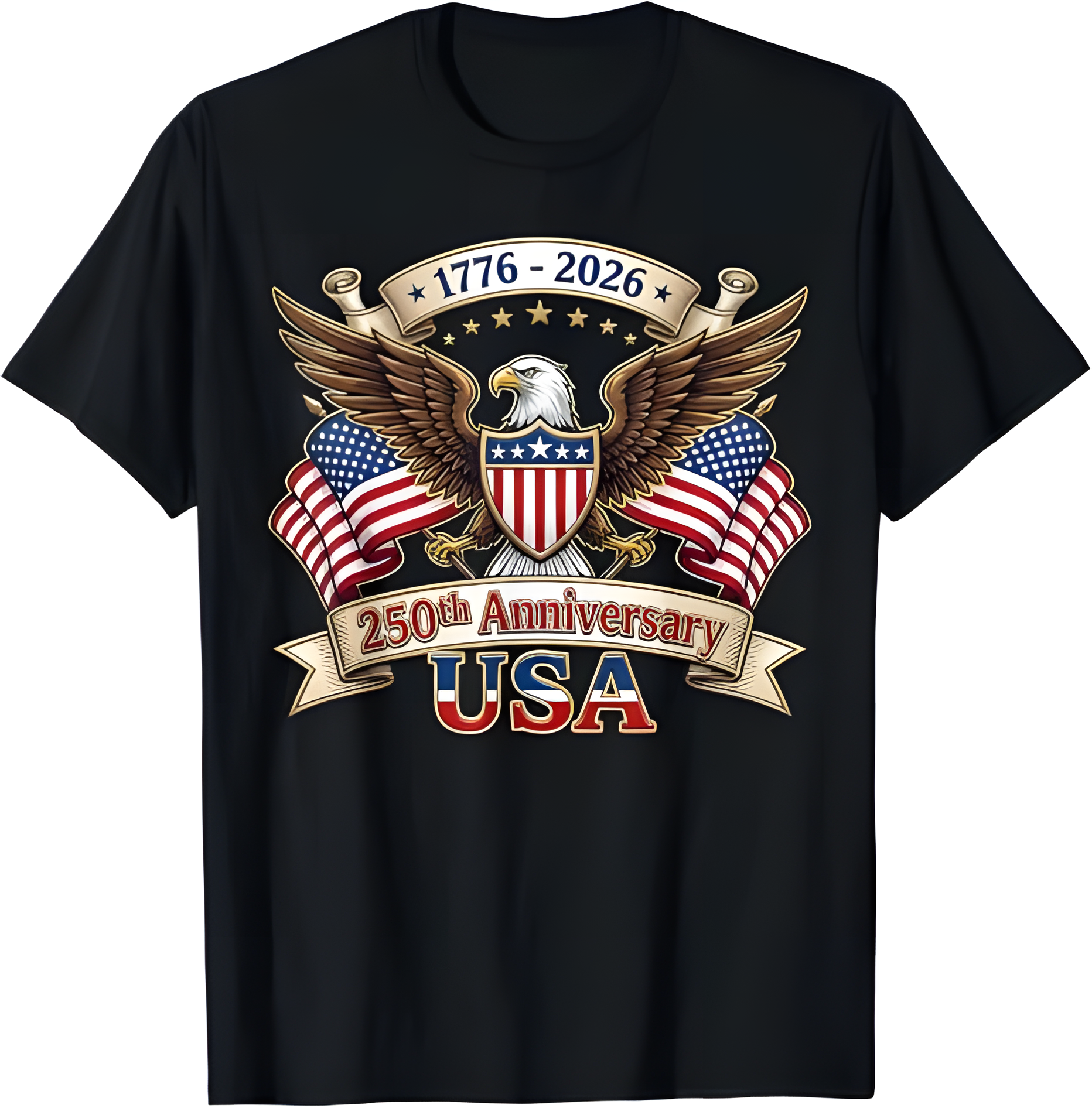 250 Years American 250th 4th of July Anniversary 1776-2026 T-Shirt