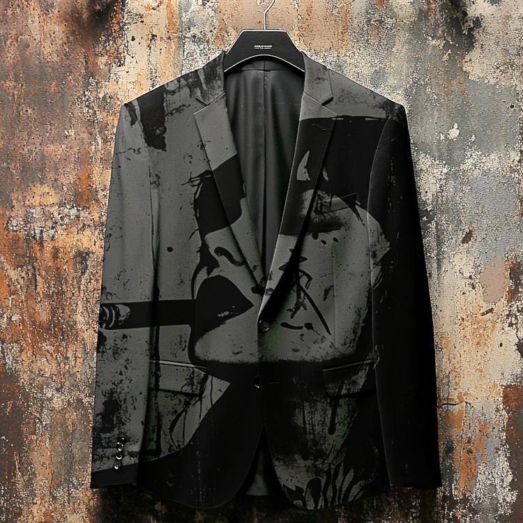 Dark Art Casual Graffiti Unisex Suit Jacket
