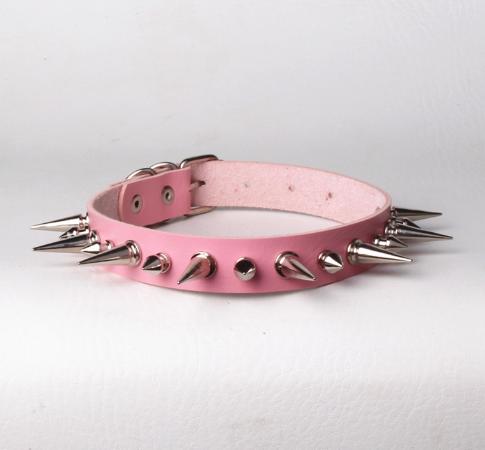 Black Gothic Punk Rock Leather Choker