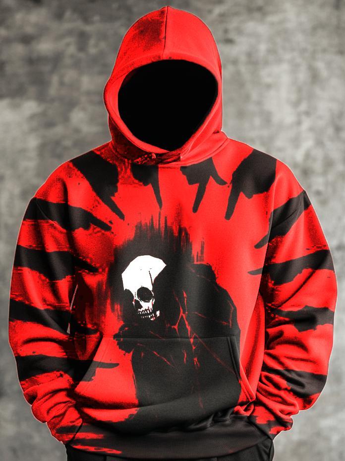 Unisex Classic Skull Print Hoodie