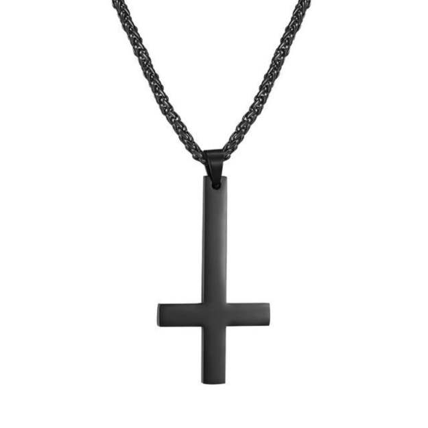 Inverted Cross Necklace