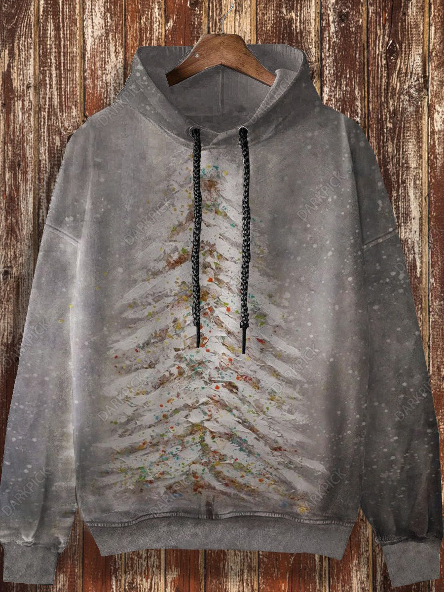 Unisex Christmas  Printed Casual And Fashionable Hooded Sweatshirt