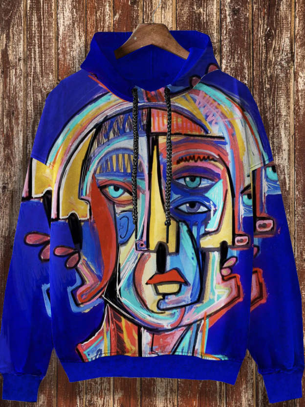 Unisex Fun Graffiti Printed Casual Fashion Hoodie