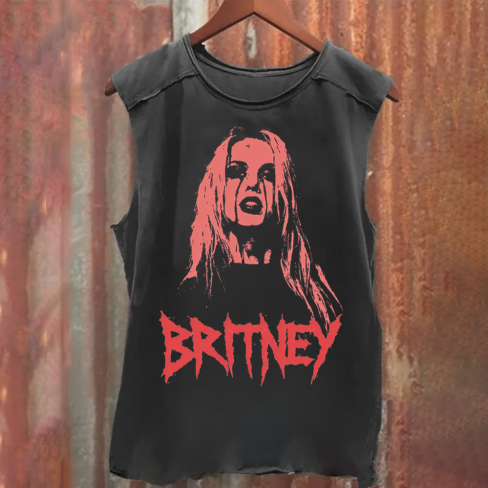 Britney Singer Vintage Washed Tank Top