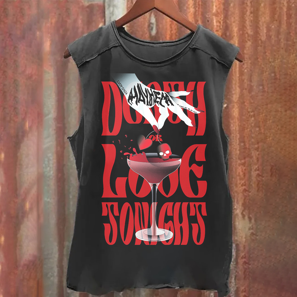 Vintage Washed Lady Gaga Mayhem Tank Top