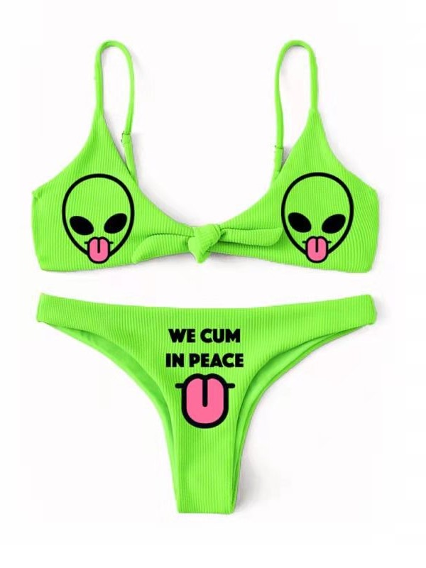 Wacky Skull Bikini Swimsuit