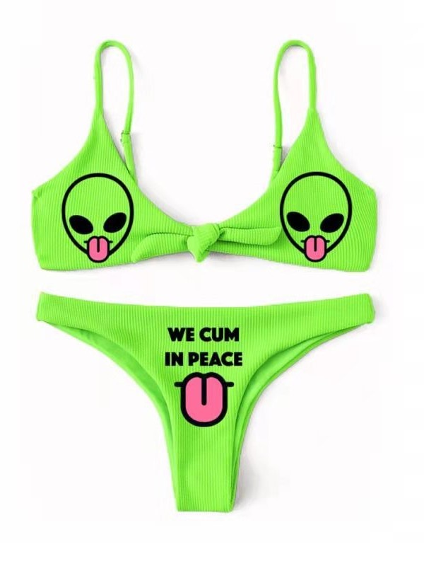 Wacky Skull Bikini Swimsuit