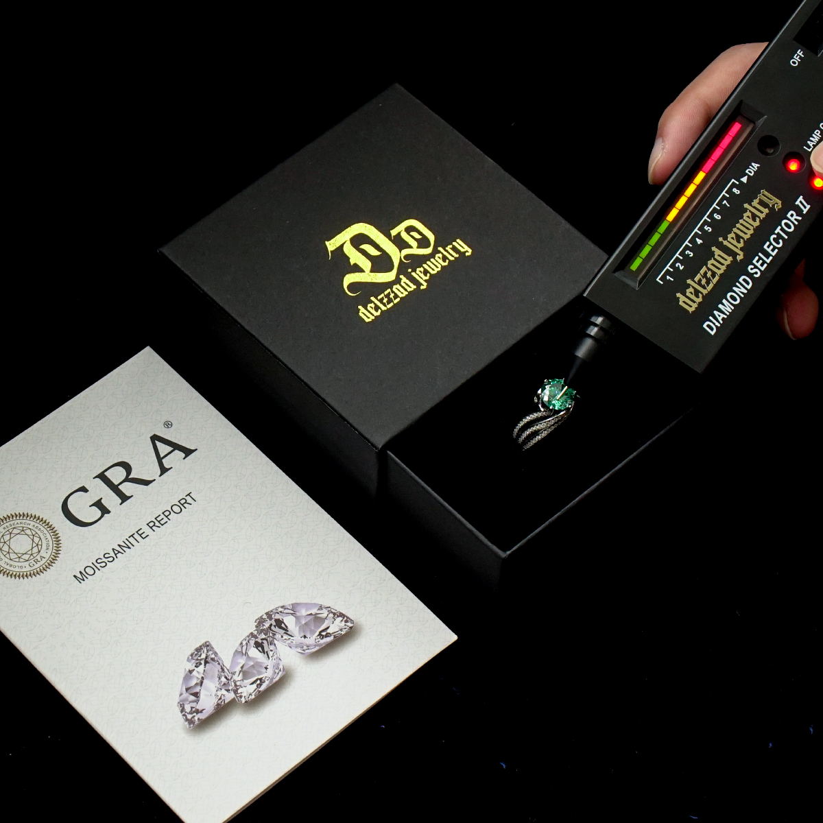 3ct Hundreds Faces Cut Synthetic Moissanite Layered Band Ring In 925 Sterling Silver